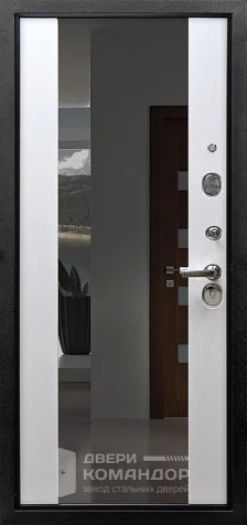 Дверь с терморазрывом и зеркалом №45 размером 860x2050 мм - внутренняя сторона